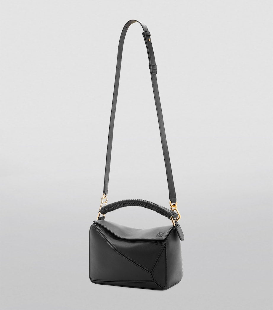 Loewe Black Small Leather Puzzle Top-Handle Bag