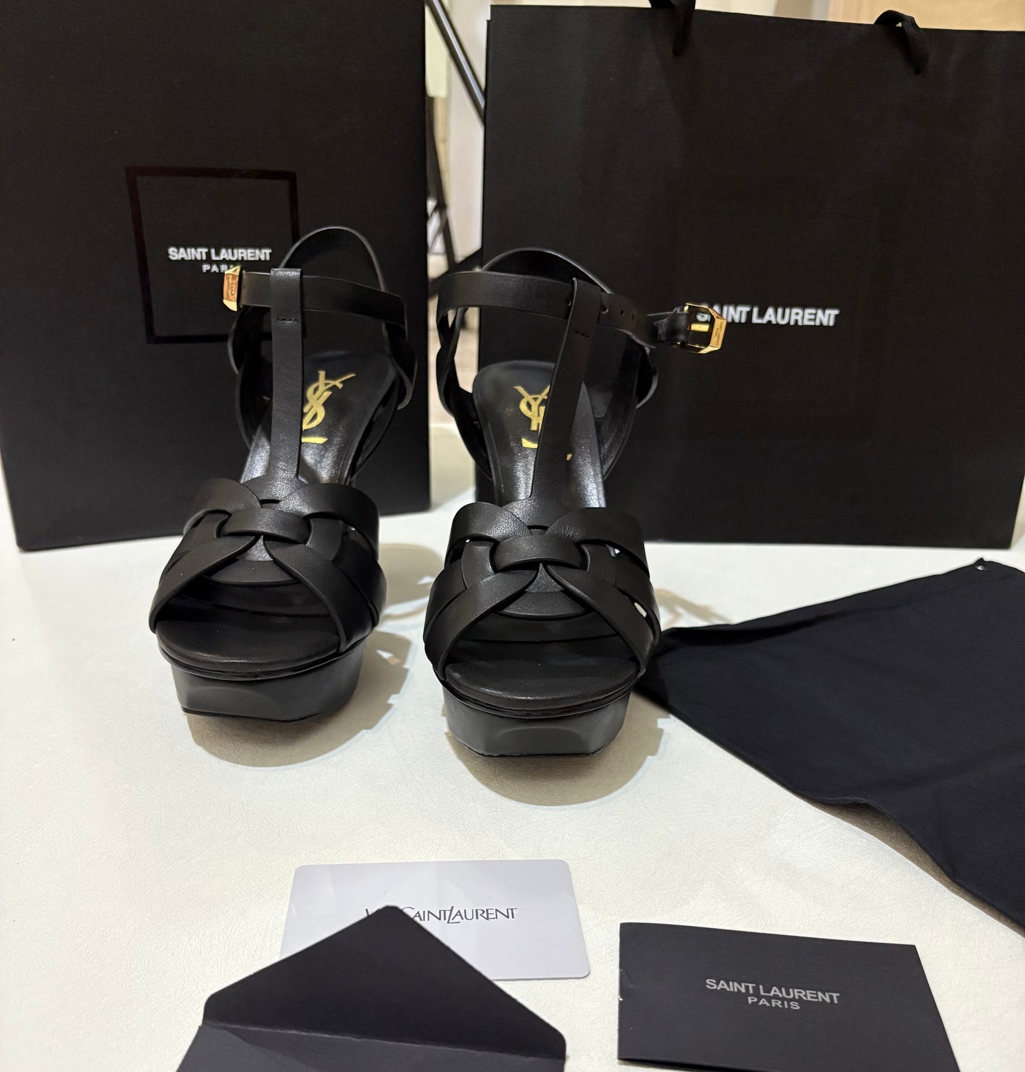 Yves Saint Laurent tributes heels