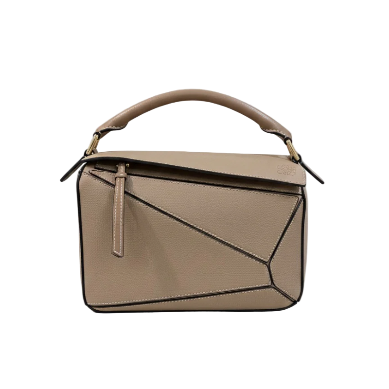 Loewe Grained Calfskin Puzzle Bag in camouflage