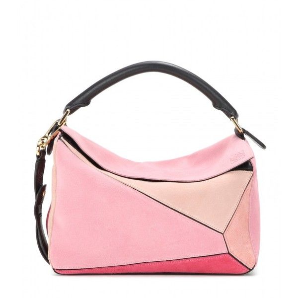 Loewe Puzzle Bag Tricolor Pink Beige