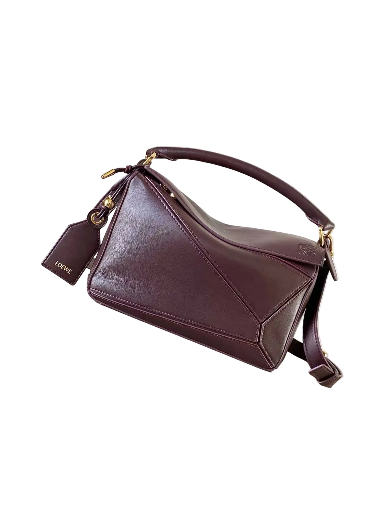 Loewe Puzzle Crossbody Bag (Burgundy Red)