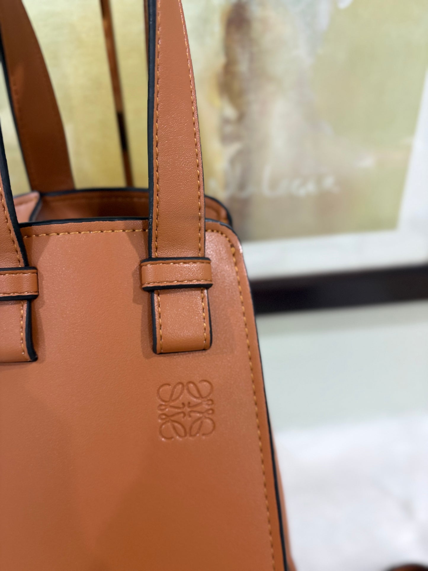 LOEWE Compact Hammock leather tote bag