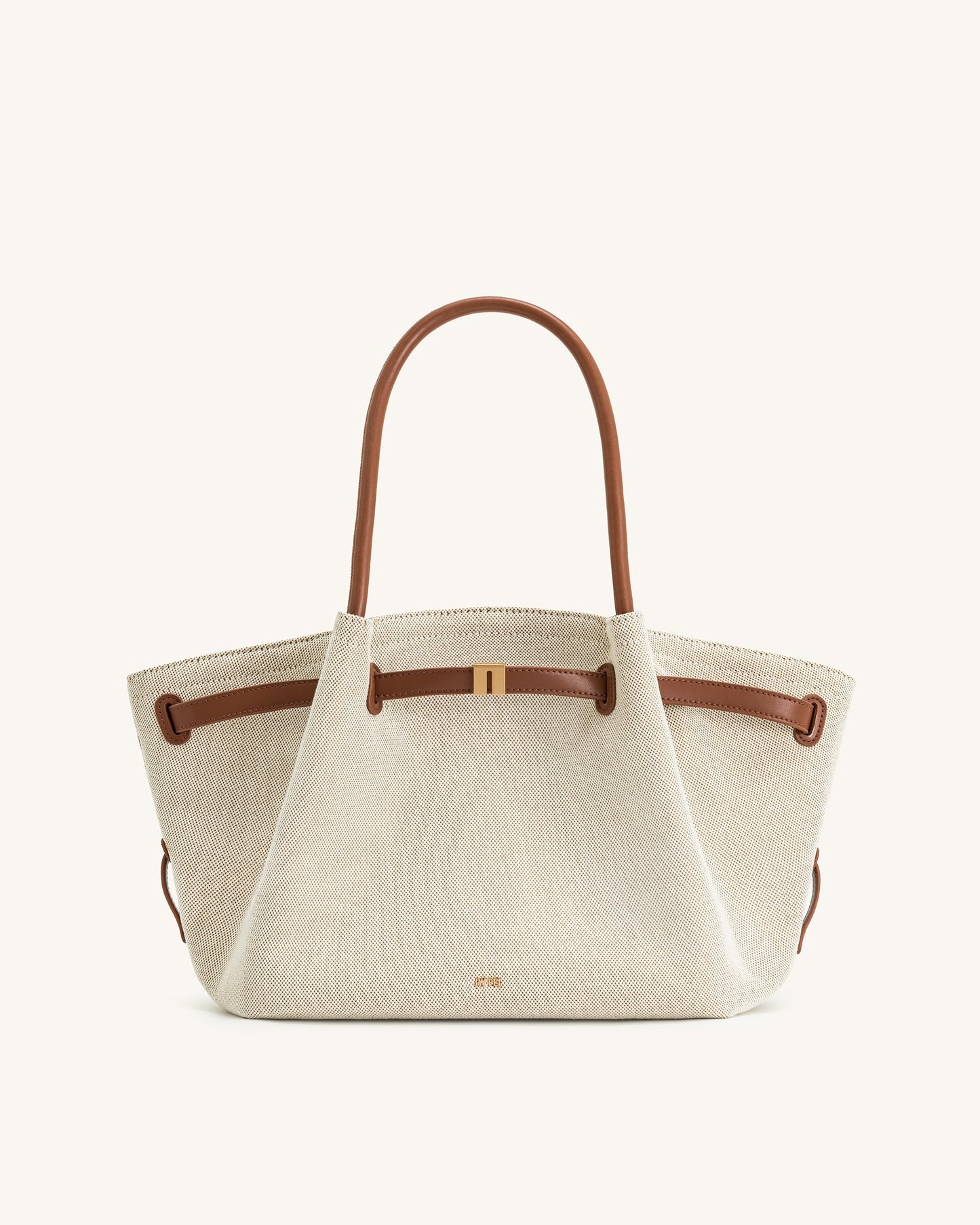 JW Pei Hana Medium Tote Bag - Brown Canvas