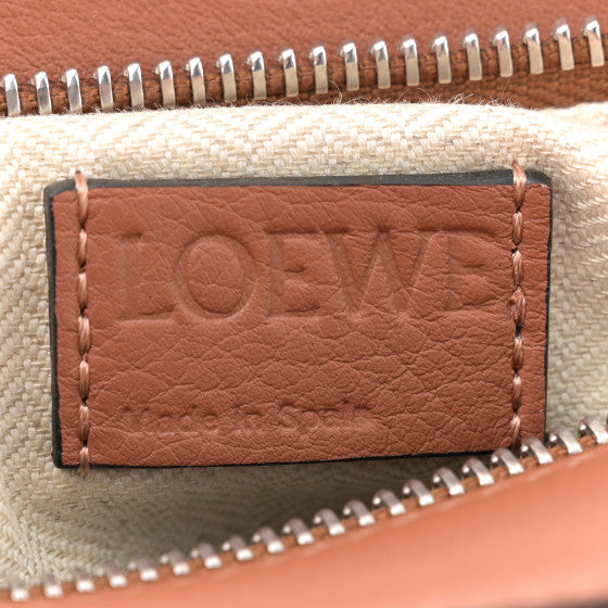 Grained Calfskin Small Puzzle Bag Tan