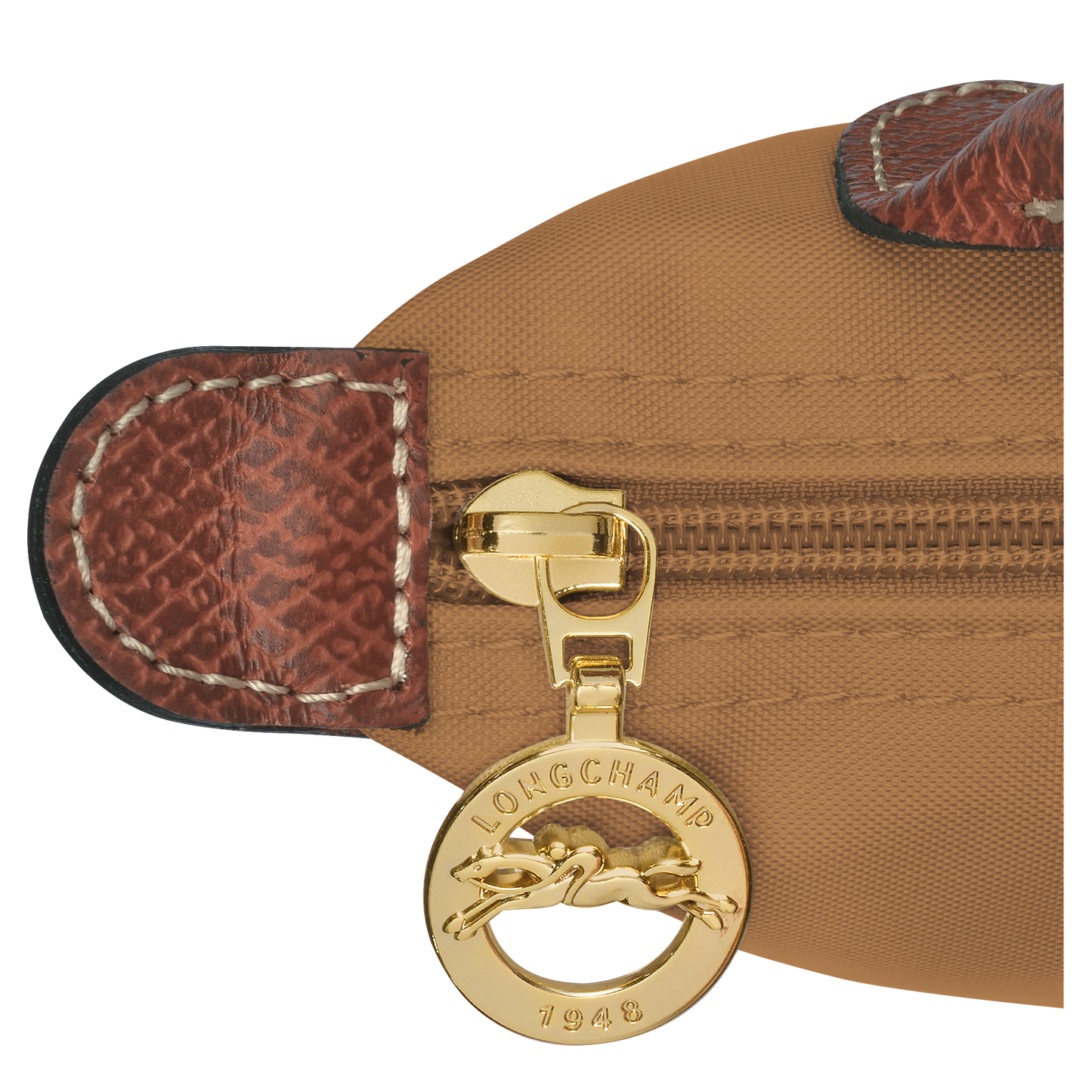 Le Pliage Original Pouch with handleFawn - Recycled canvas