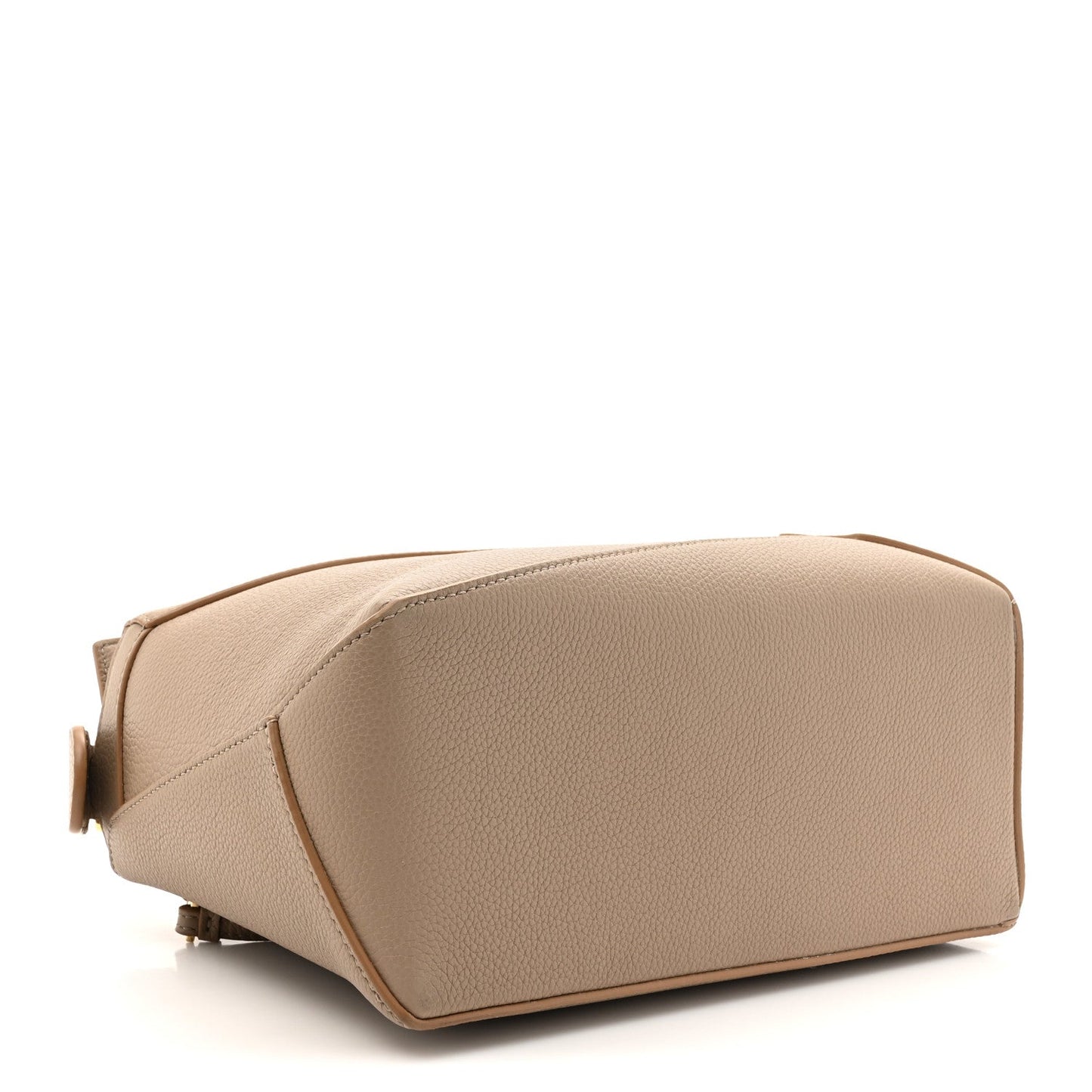 Loewe Satin calfskin small puzzle bag in sand