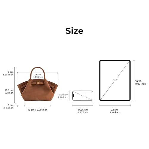 Hana medium faux suede tote