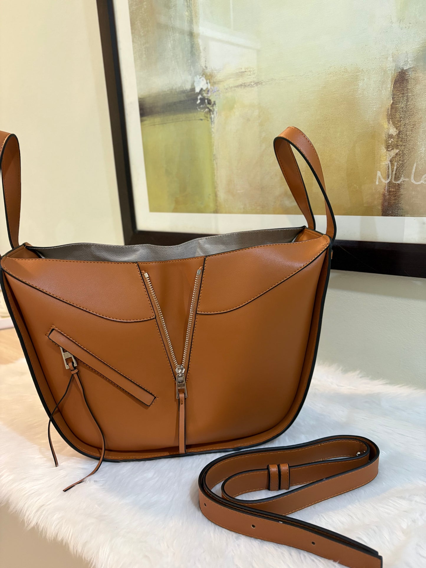 LOEWE Compact Hammock leather tote bag