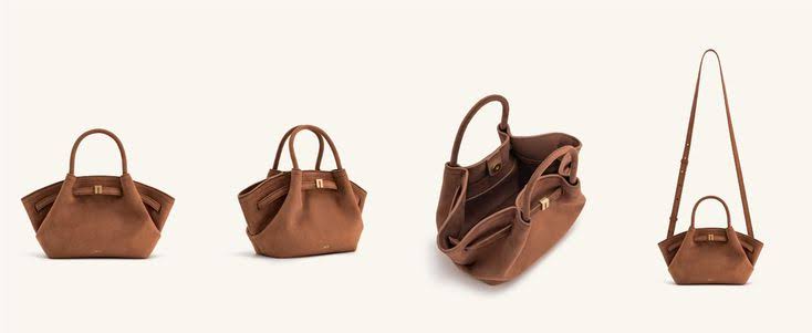 Hana medium faux suede tote