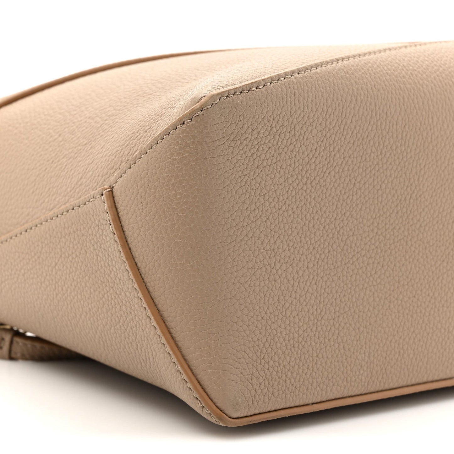 Loewe Satin calfskin small puzzle bag in sand