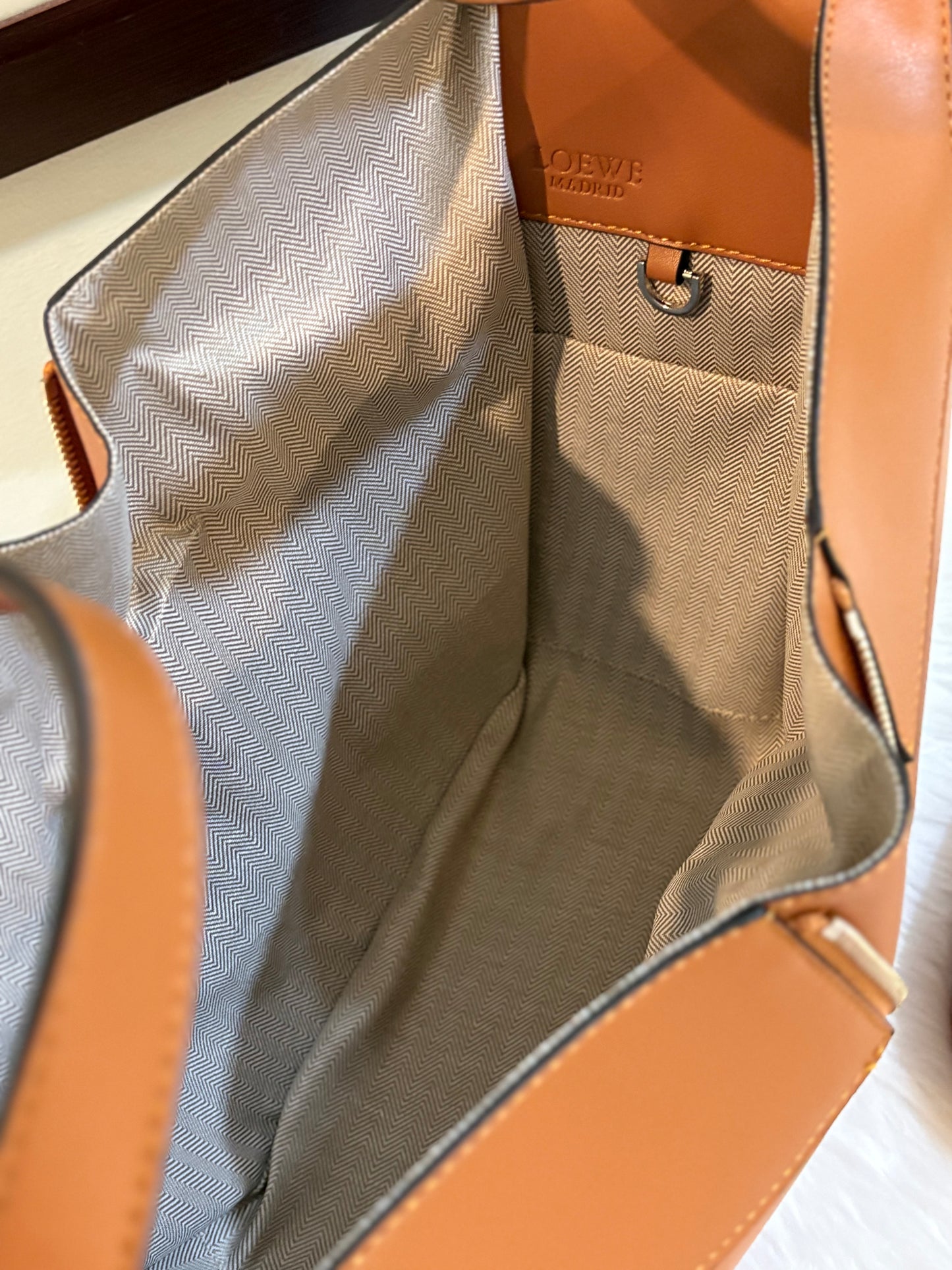 LOEWE Compact Hammock leather tote bag