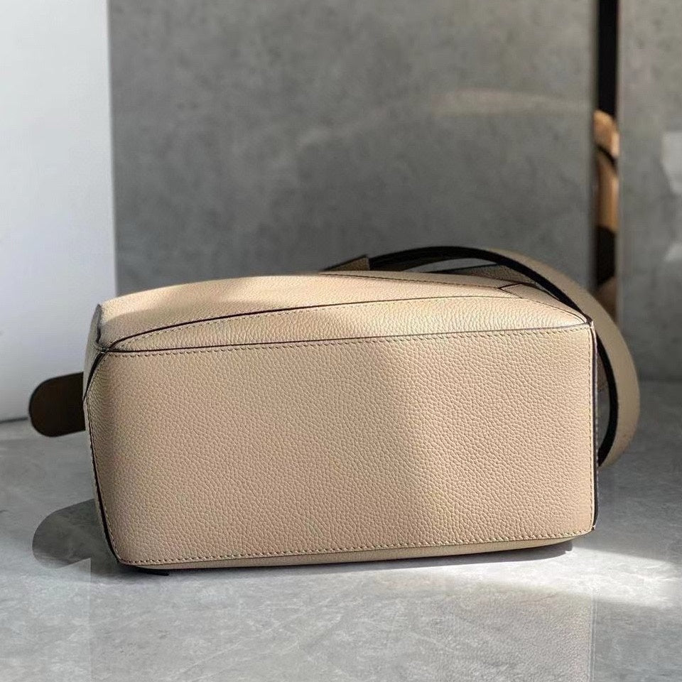 Loewe Small Calfskin Puzzle bag in sand