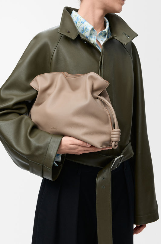 Loewe Flamenco leather clutch