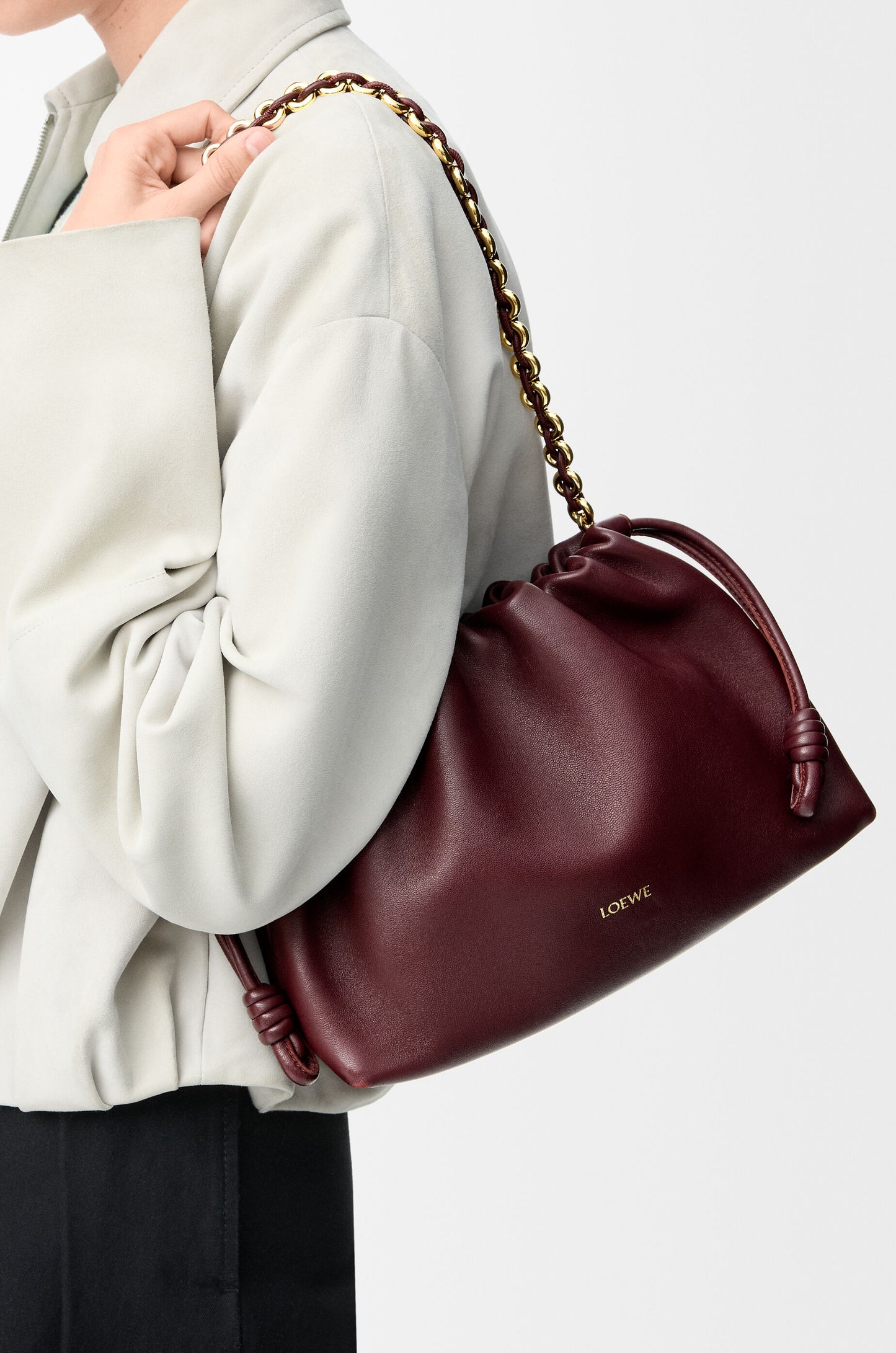 Medium Flamenco pursein mellow nappa lambskin