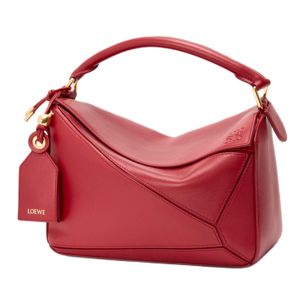 Loewe Puzzle Mini Bag (Ruby Red)
