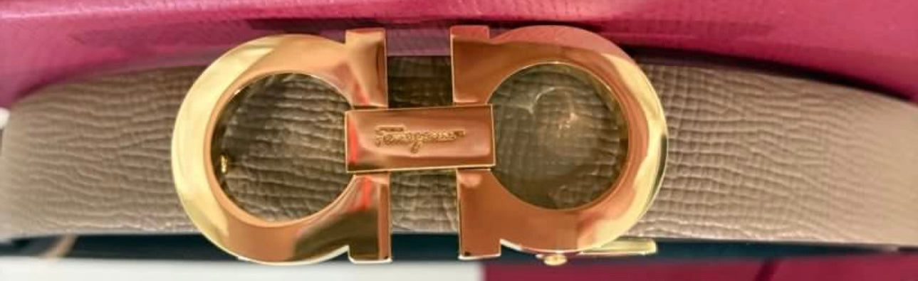 Ladies Gancini Reversible Ferragamo belt