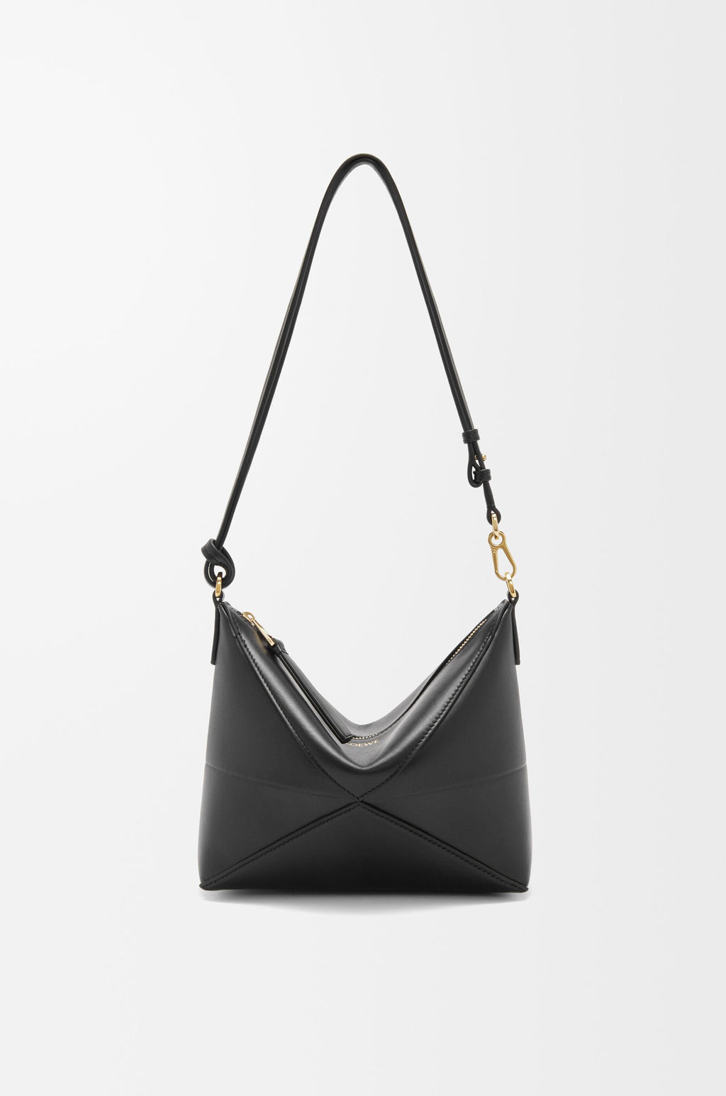 Puzzle Fold pouchin shiny nappa calfskin