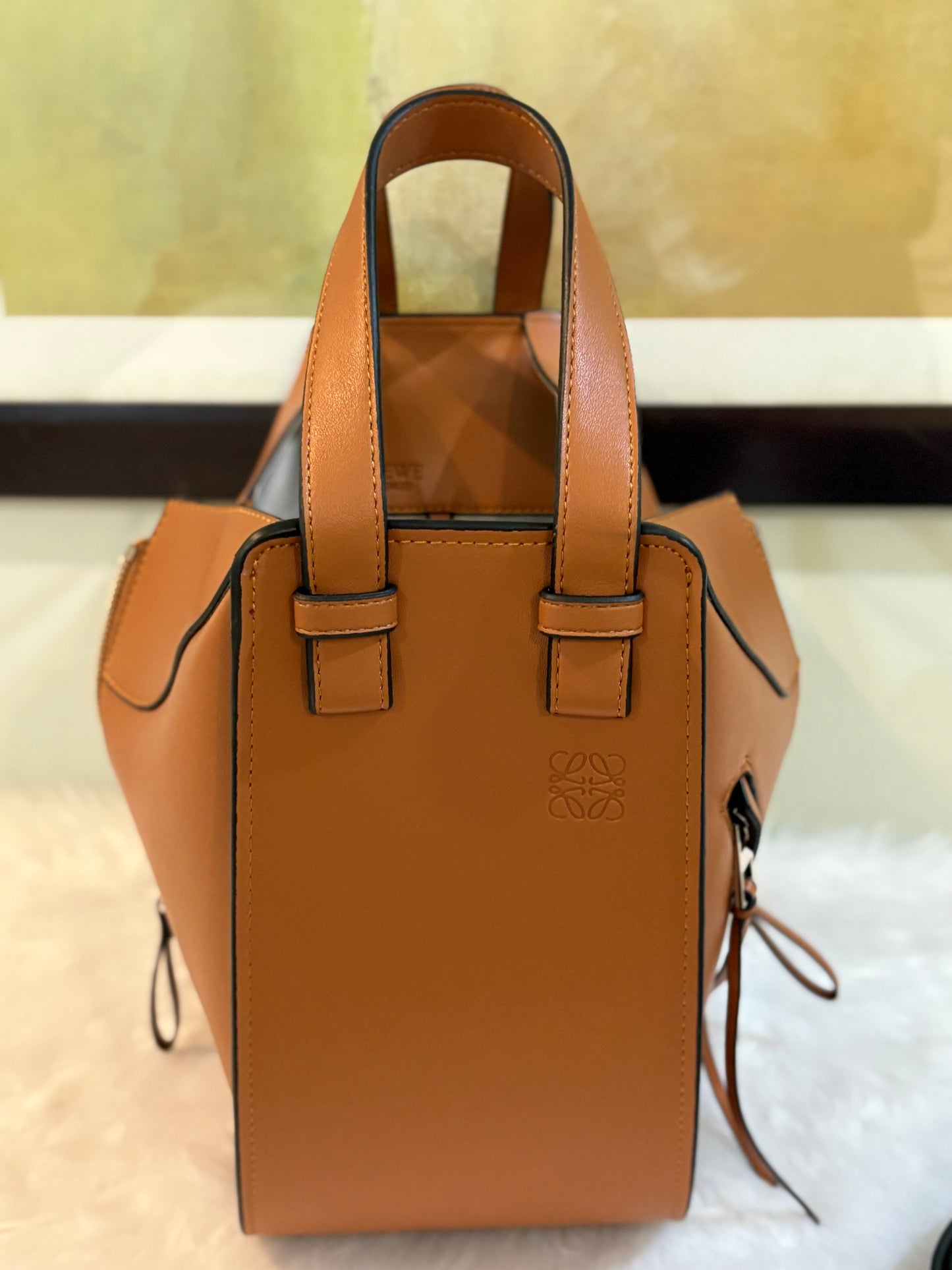 LOEWE Compact Hammock leather tote bag