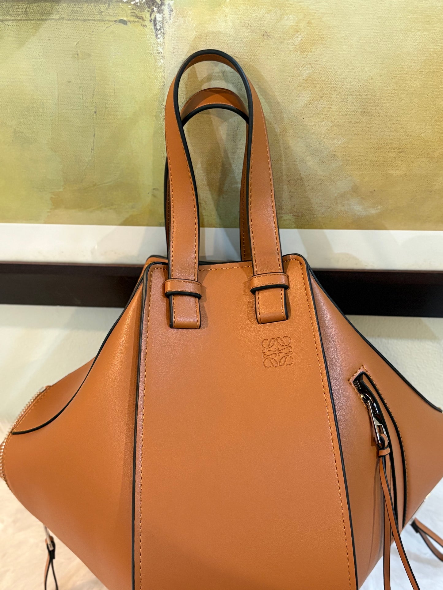 LOEWE Compact Hammock leather tote bag