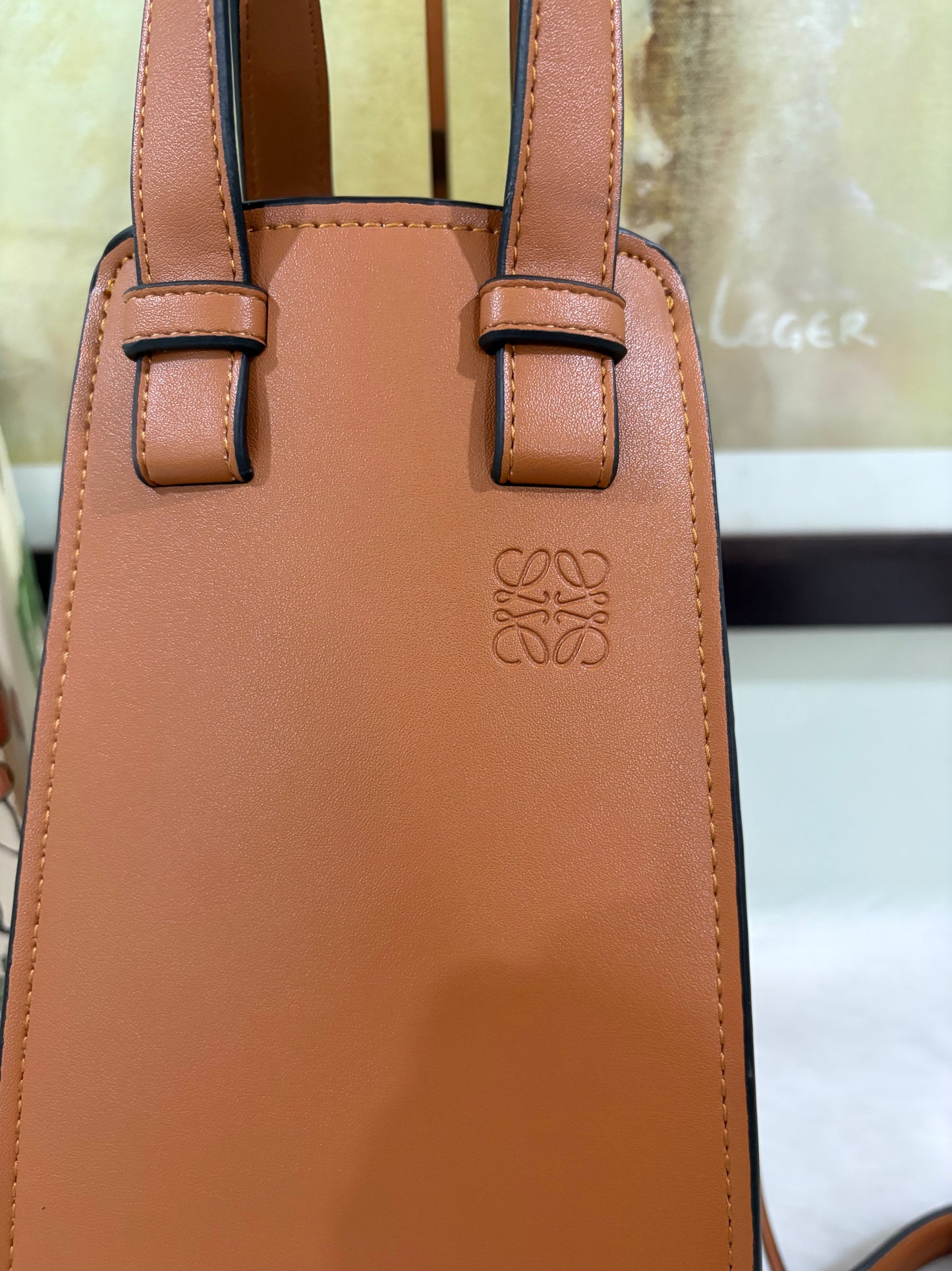 LOEWE Compact Hammock leather tote bag