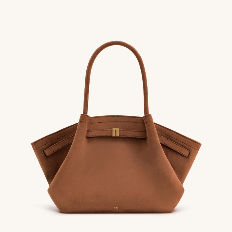 Hana medium faux suede tote