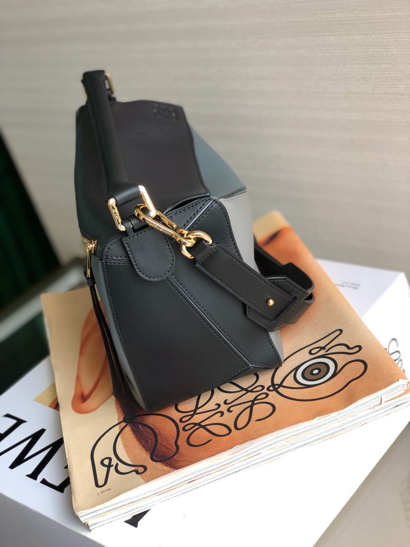 Loewe Puzzle Crossbody Bag (Grey tricolor)