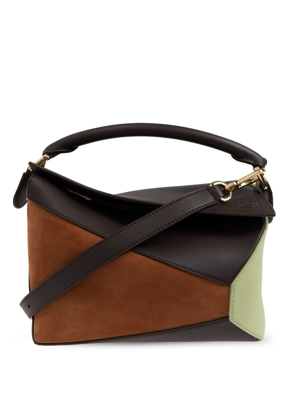 Loewe Puzzle Bag suede tricolor -vegan leather