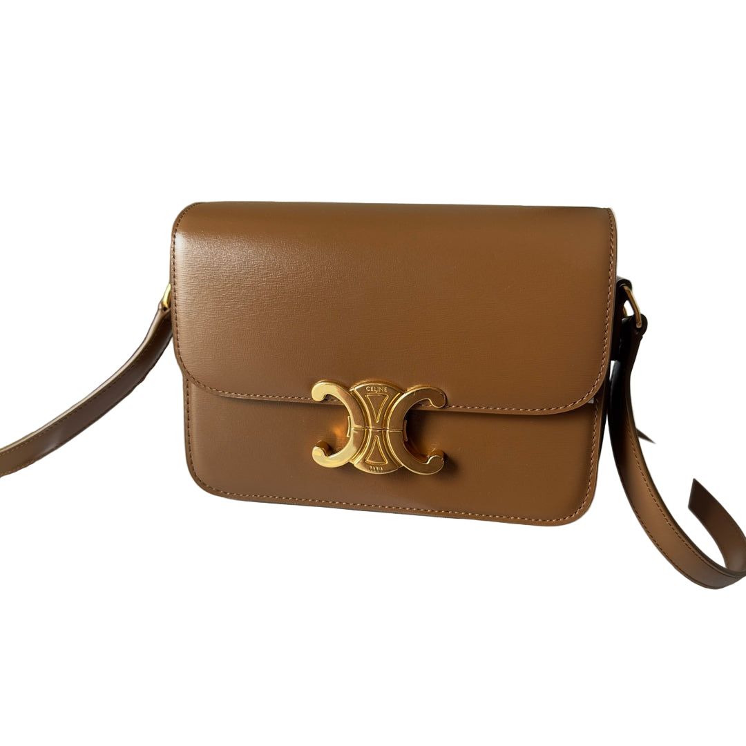 Teen TRIOMPHE bag in shiny calfskin