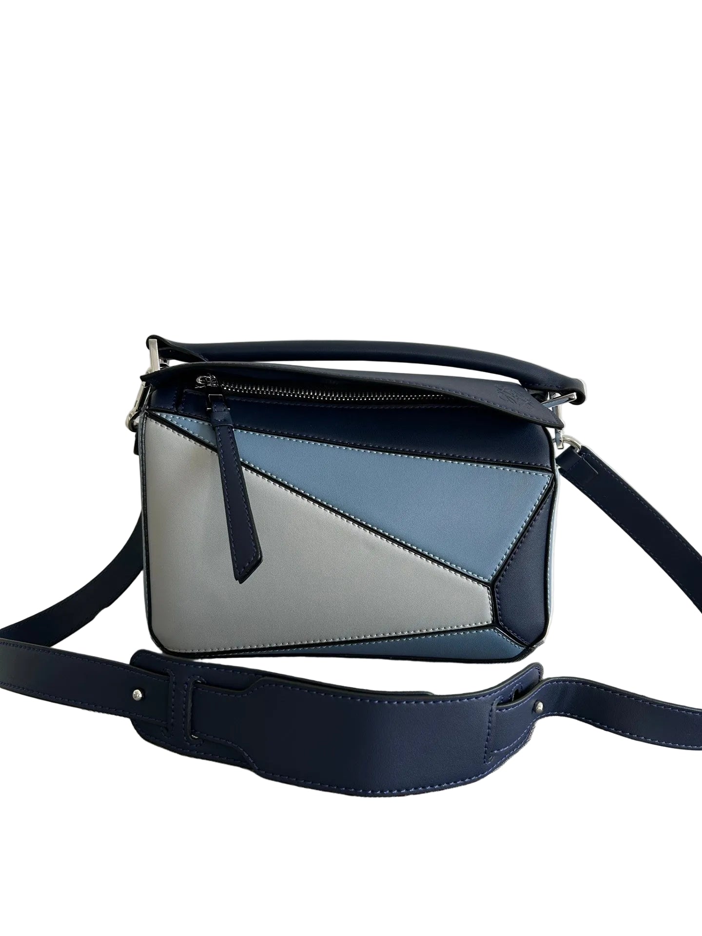 Loewe Puzzle Crossbody Bag (Tricolor Blue)